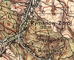 Mapa WIG z 1938 r. i 1937 r., arkusze: P50 S33 Jasło i P50 S34 Sanok, 1:100 000